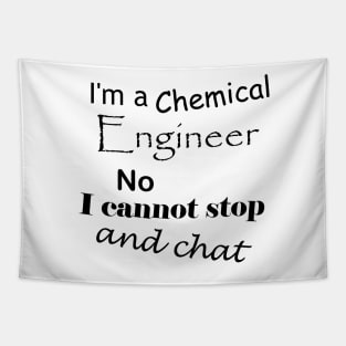 I'm a chemical engineer, no I cannot stop and chat Tapestry