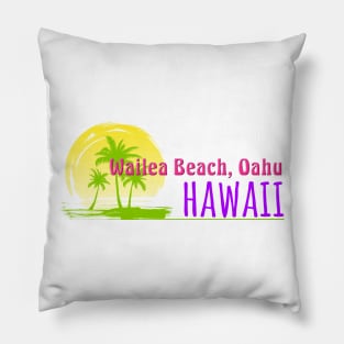 Life's a Beach: Wailea Beach, Oahu, Hawaii Pillow