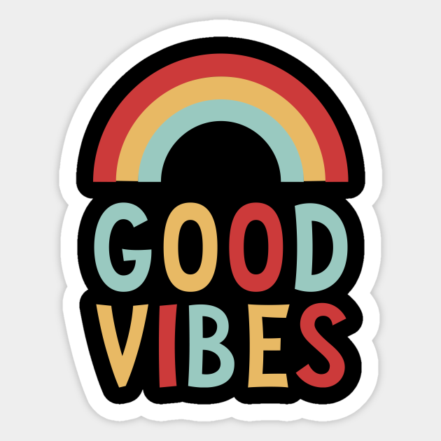 Good Vibes Rainbow Sticker