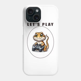 Bearded Dragon Dad Video Game Phone Case