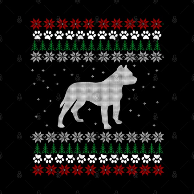 Pitbull Ugly Christmas Sweater Gift by uglygiftideas