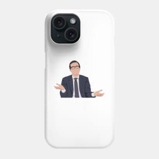 John Oliver at his iconic desk Phone Case