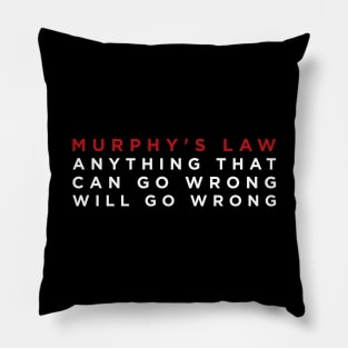 Murphy's Law Pillow