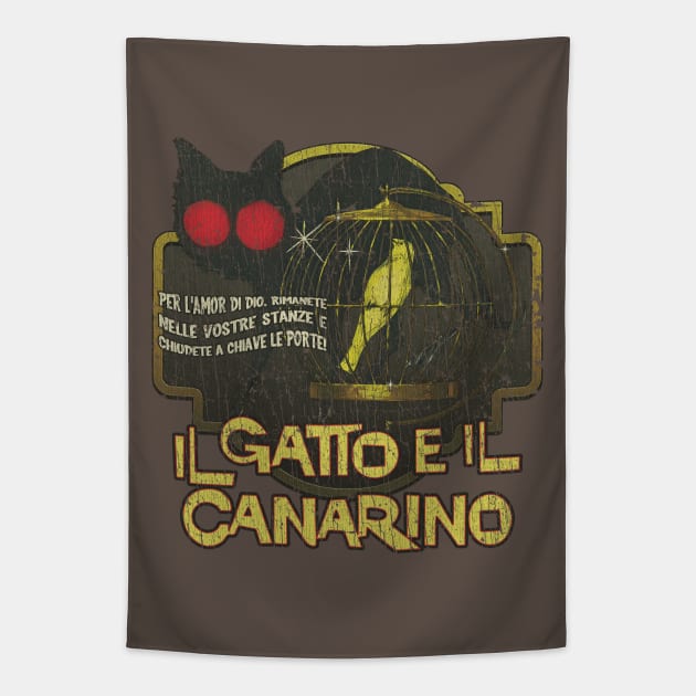 Il Gatto E Il Canarino 1978 Tapestry by JCD666