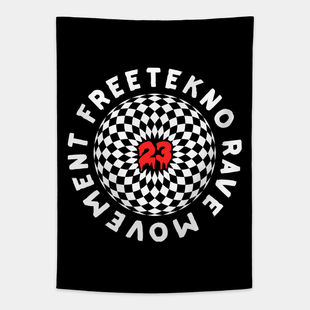 Free Tekno Movement Tapestry by T-Shirt Dealer