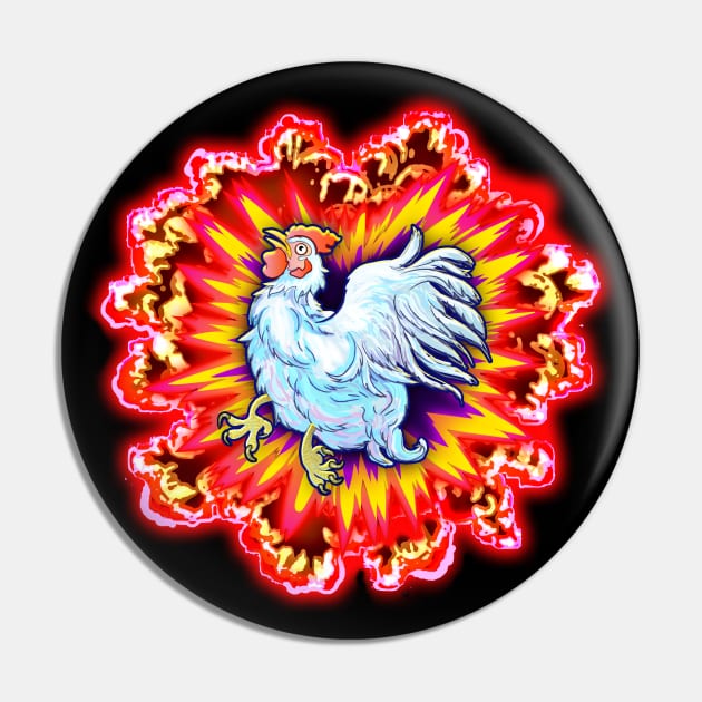 Thug chicken Pin by GraphixRealm