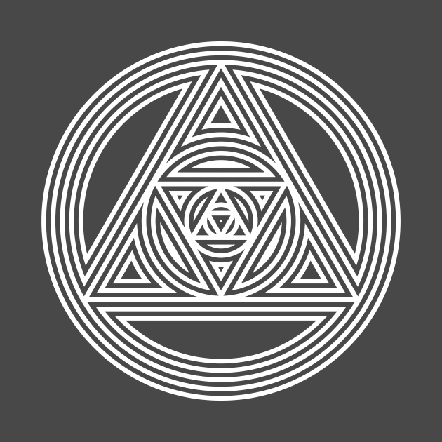 Interlocking Triangles - Awesome Sacred Geometry Design by Nonstop Shirts