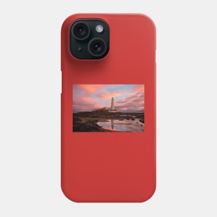 Pink and Blue sunrise at St Mary's Island Phone Case