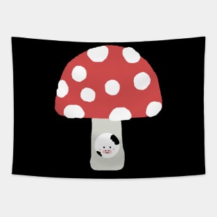 Cow Mushroom Tapestry