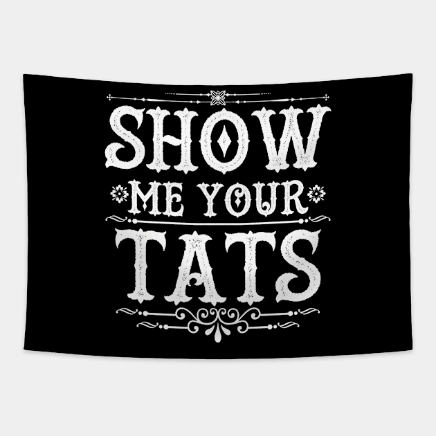 Funny Clever Tats Tattoo Art Slogan Meme For Inked Tattooed People Tapestry by Originals By Boggs