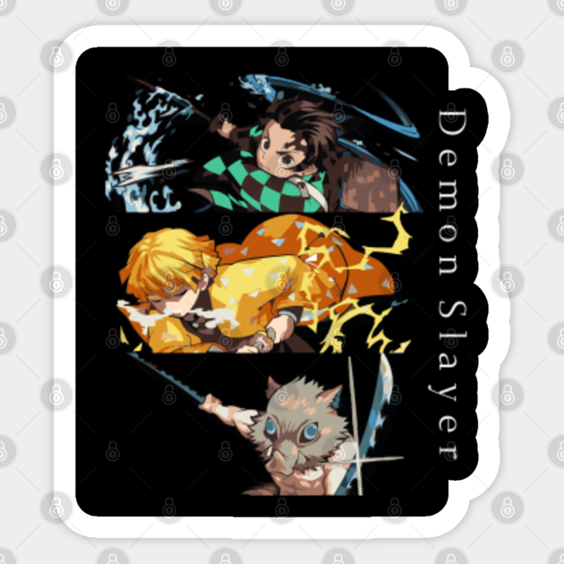 Tanjiro Zenitsu Inosuke Kimetsu No Yaiba Demon Slayer Anime Demon Slayer Kimetsu No Yaiba Sticker Teepublic Uk Tanjiro Zenitsu Inosuke Kimetsu No Yaiba Demon Slayer Anime Demon Slayer Kimetsu No Yaiba Sticker Teepublic Uk
