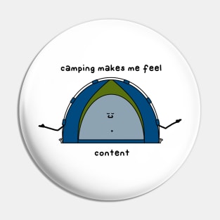 camping makes me content Pin