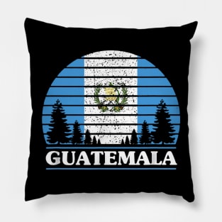 Guatemala Flag Forest Pillow