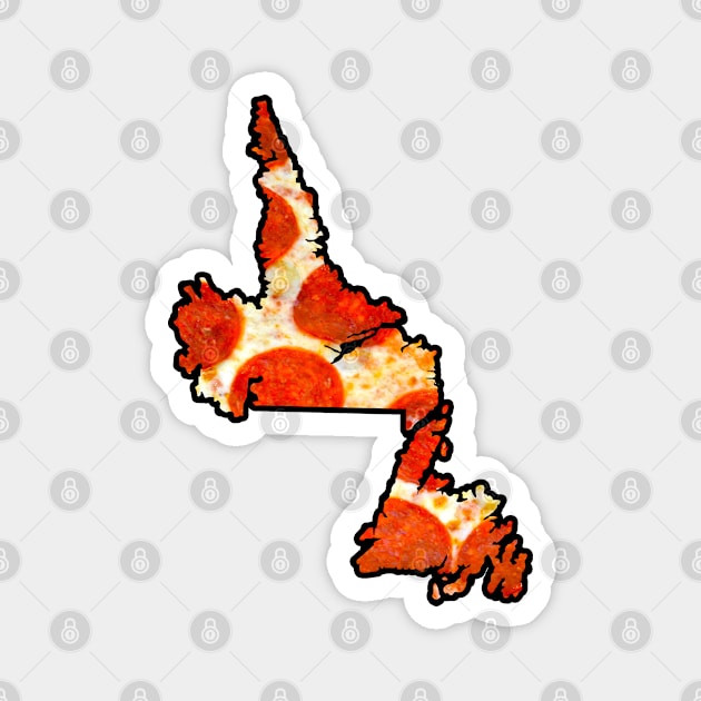 Newfoundland and Labrador Canada Pepperoni Pizza Magnet by fearcity