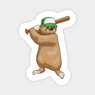 Sloth Baseball Baseball bat Magnet