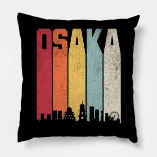 Osaka Vintage Skyline Pillow