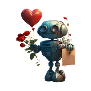 Valentine Robot v02 T-Shirt