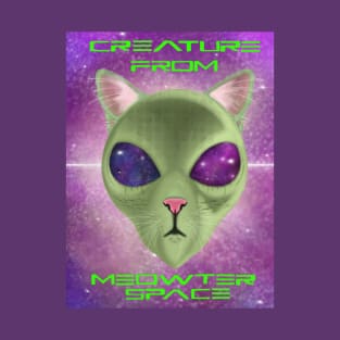 Creature from meow-ter space w/ galaxy eyes T-Shirt