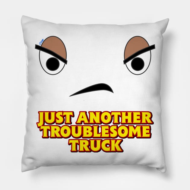 Just Another Troublesome Truck Pillow by corzamoon