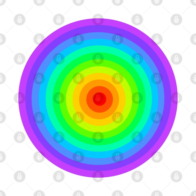 Colourful Rainbow Circle Light Coloured by XTUnknown