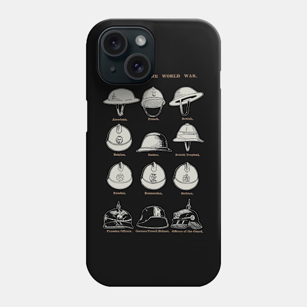 Helmets of the World War 1 Phone Case by Distant War