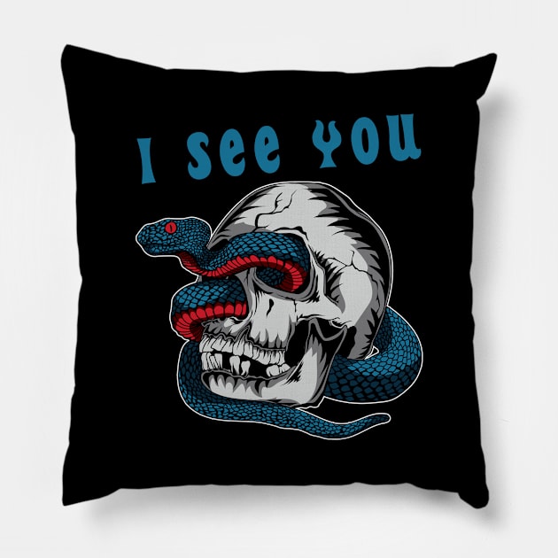I can see you - T-Shirt Humour Pillow by B-BUZZ