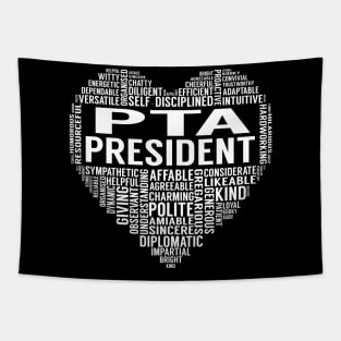 Pta President Heart Tapestry