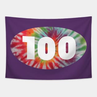 100 Mile Ultramarathon Tie Dye Ultra Tapestry