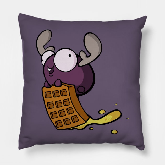 Mini Moose Pillow by jellysoupstudios