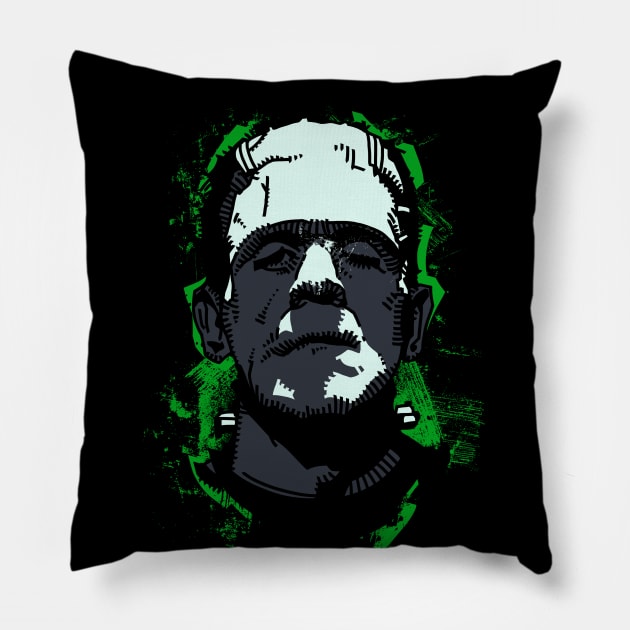 Frankenstein 1931 Pillow by nabakumov