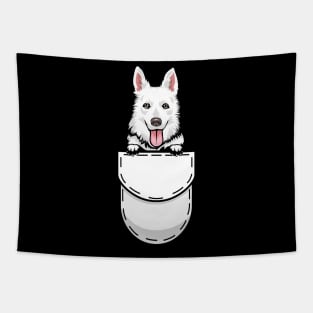 Funny Swiss Shepherd Pocket Dog Tapestry