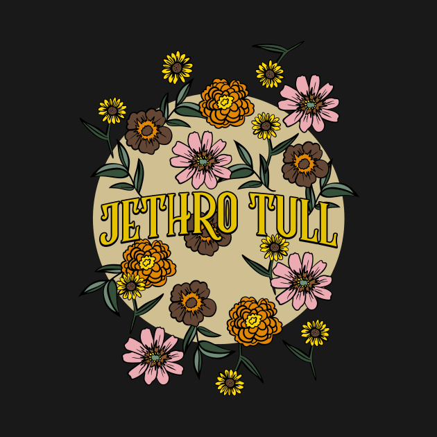 Jethro Tull Name Personalized Flower Retro Floral 80s 90s Name Style by Ancientdistant