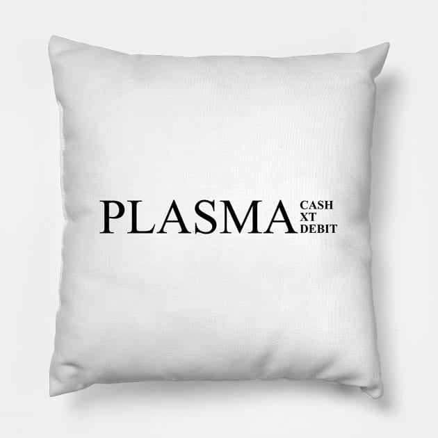 Black Plasma Cash XT Debit Ethereum Cryptocurrency Pillow by felixbunny