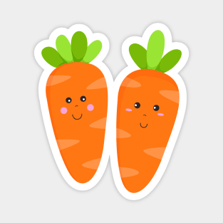 Carrot Brothers - Two Happy Carrots Magnet