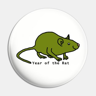 Year of the Rat - Green Pin