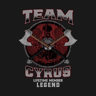 Cyrus Name - Lifetime Member Legend - Viking T-Shirt