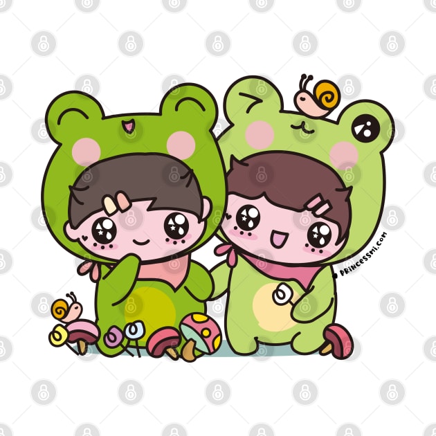 cute frog, cosplay frog, kawaii frog cartoon by princessmi-com