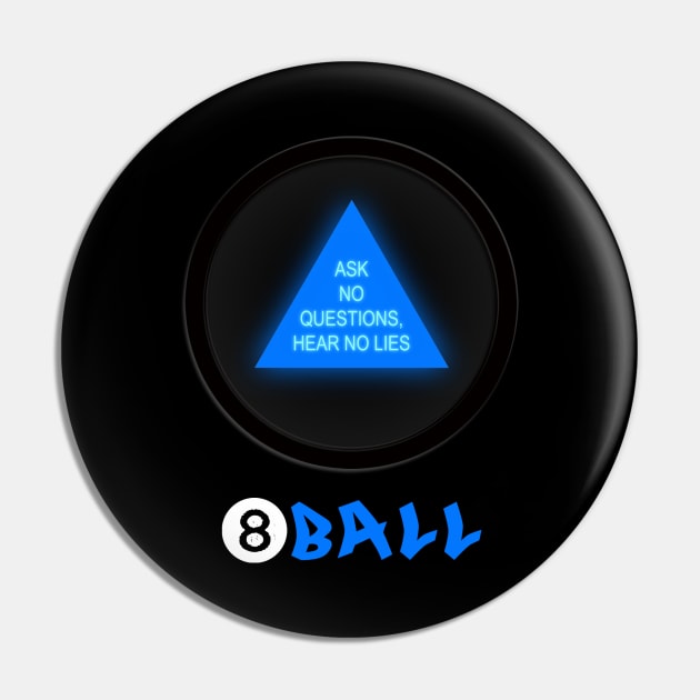 Magic 8 Ball Pin by C3D3sign