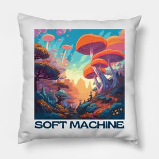 Soft Machine -- Original Fan Artwork Design Pillow