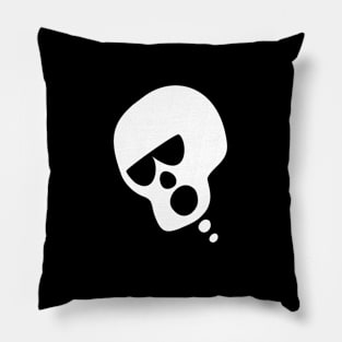 Grumpy Skull Pillow