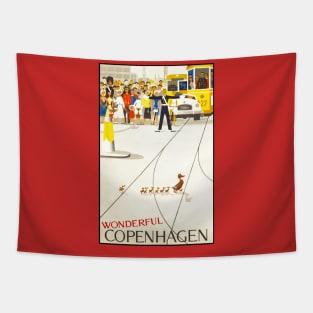 Wonderful Copenhagen travel ad Tapestry