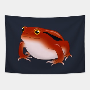 Tomato Frog Smiling Tapestry