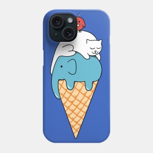 Animal ice cream Phone Case