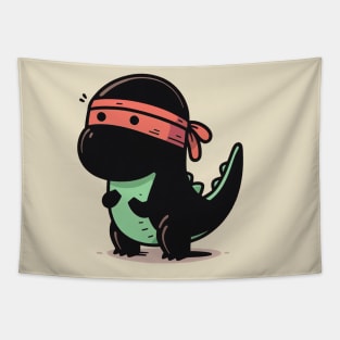 Ninja T-Rex Tapestry