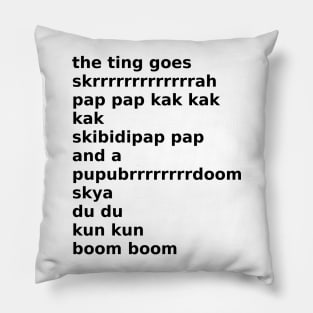 the ting goes Pillow