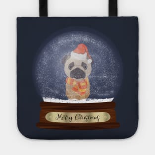 Pug Christmas Gift Tote