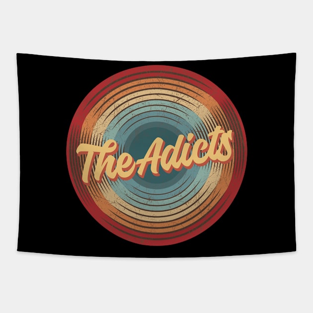 The Adicts Vintage Circle Tapestry by musiconspiracy
