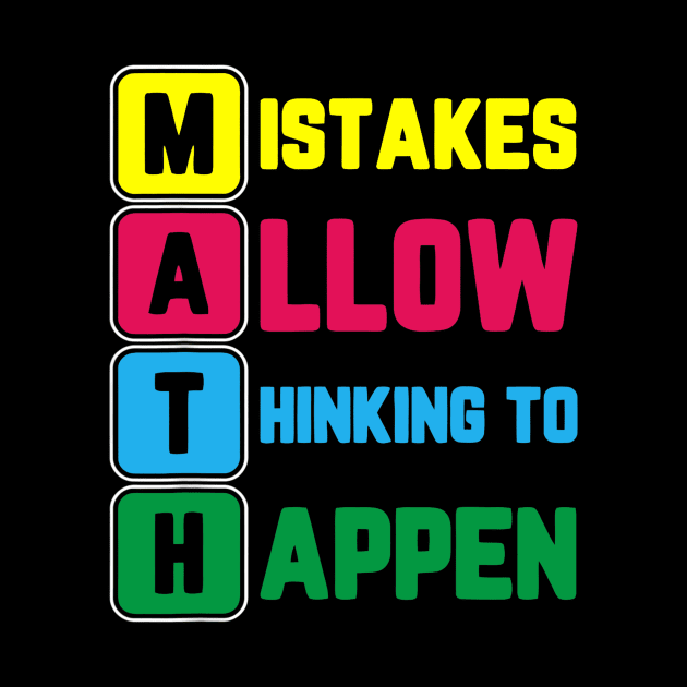 Im Math Teacher Love Math Mistakes Allow Thinking To Happen by FONSbually