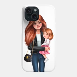 Mother with doughter Phone Case