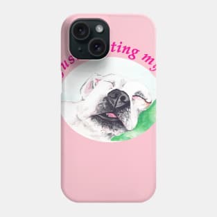 I'm just resting my eyes Phone Case